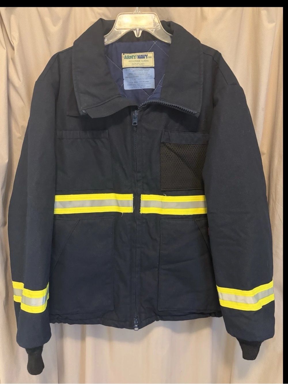Actionwear Work Coat Jacket Insulated Fire Resistant Nomex Size 2XL XXL